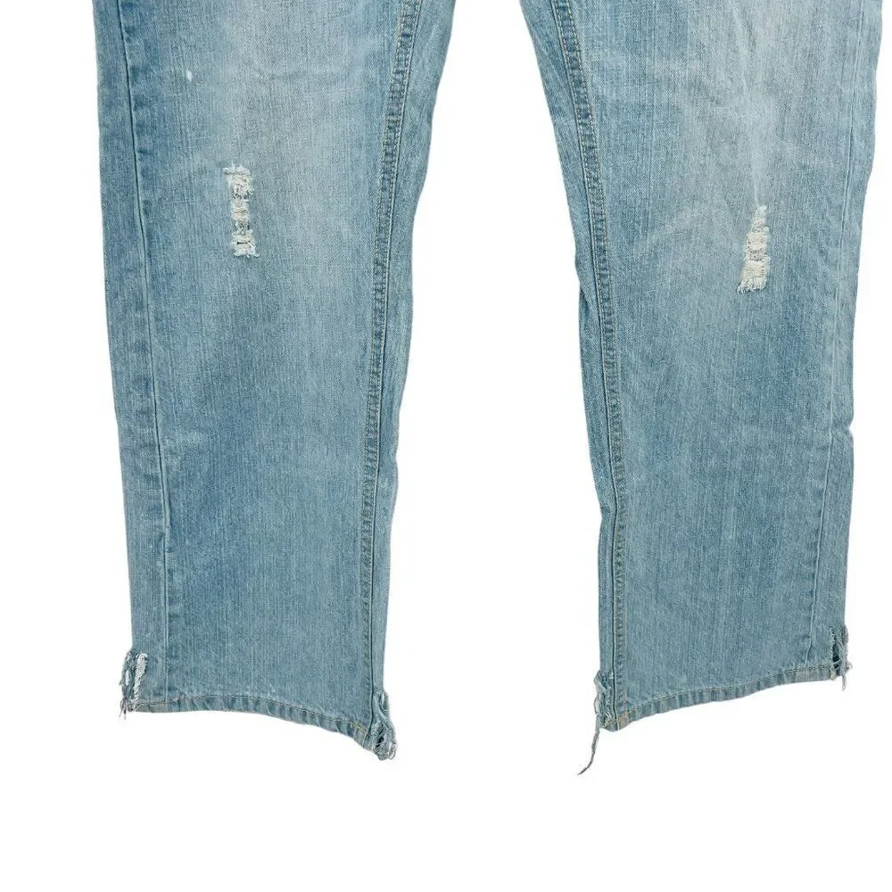 Mens Revolve Distressed Light Wash Jeans Size 40 X 32 - Picture 5 of 16